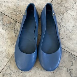 TORY BURCH Leather packable ballet shoes very good condition size 10